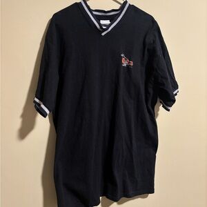 Vintage Baltimore Orioles V-neck T-shirt with embroidered patch